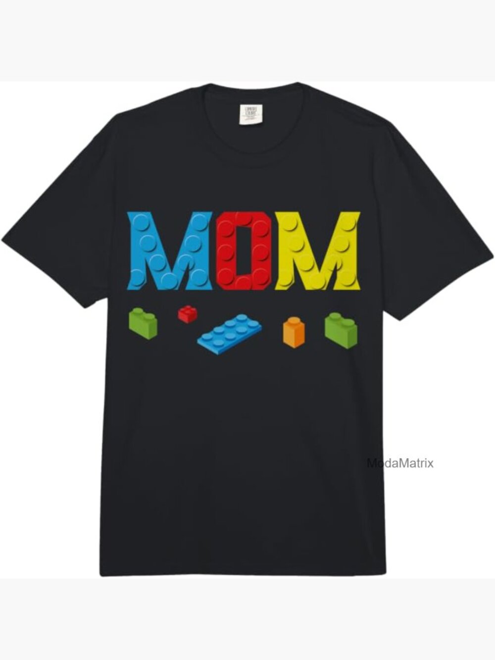 Master Builder Building Bricks Blocks Adult Heavyweight T-Shirt